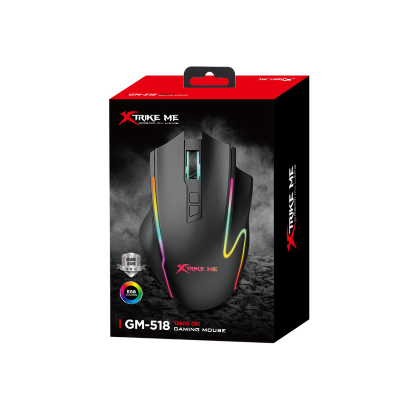 Mouse Gamer Alámbrico Xtrike Me GM-518 RGB | Clickeando