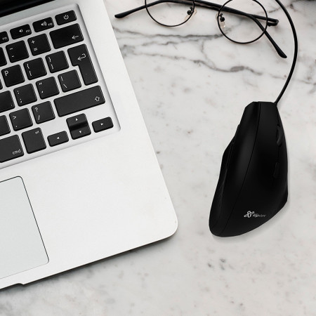 Mouse Ergonómico Alámbrico Klip Xtreme Krown KMO-506 | Clickeando