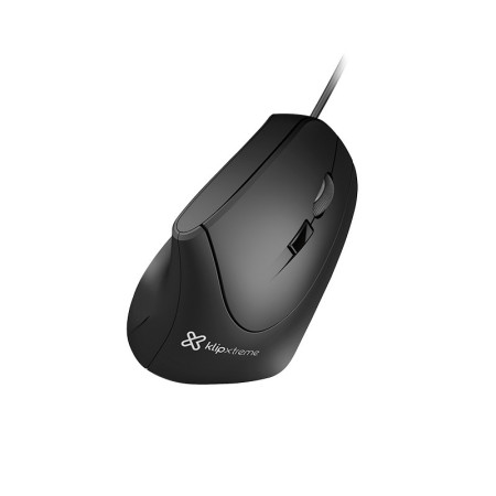 Mouse Ergonómico Alámbrico Klip Xtreme Krown KMO-506 | Clickeando
