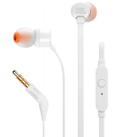Audífono JBL Tune 110 Blanco 3.5mm | Sonido Pure Bass