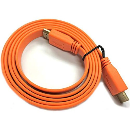 Cable HDMI 1.4 Caja Negra Naranja | Audio y Video HD