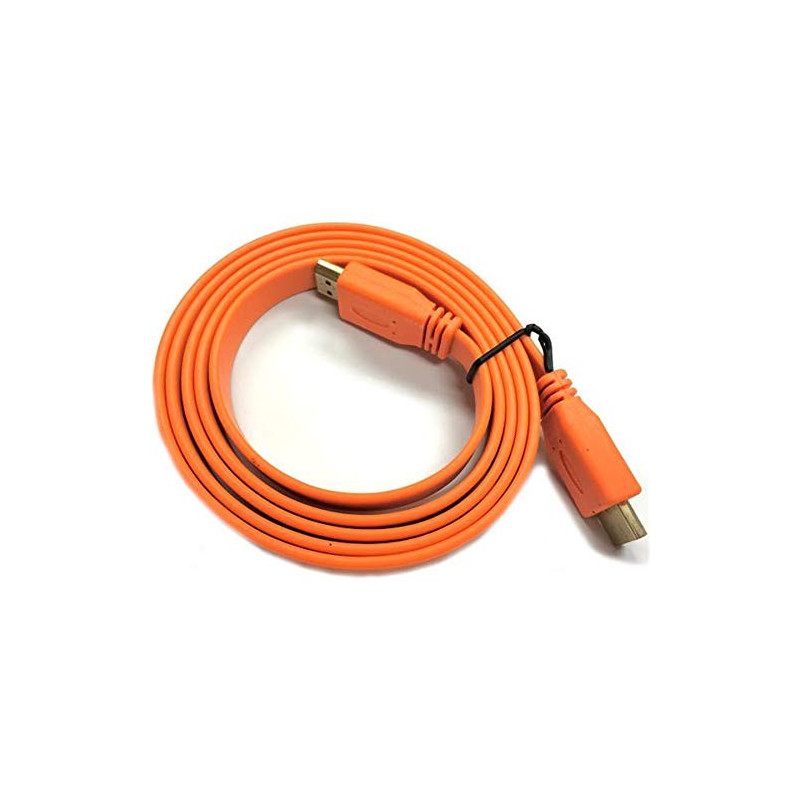 Cable HDMI 1.4 Caja Negra Naranja | Audio y Video HD