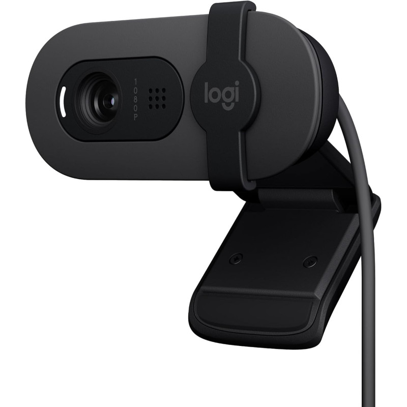 Cámara Web Logitech Brio 100 Full HD | Webcam para Videollamadas