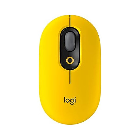 Mouse Logitech POP Bluetooth Amarillo | Clickeando El Salvador