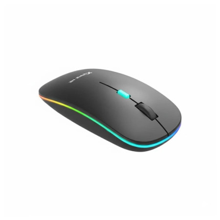 Mouse Inalámbrico Recargable Xtrike Me GW-113 Negro | Clickeando